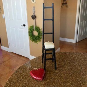 Cast Iron Tall Chair Stand Candle Plant Herb Mini Topiary